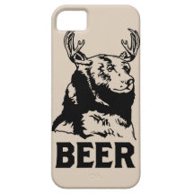 Bear + Deer = Beer iPhone 5 Cases