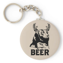 Bear + Deer = Beer keychains