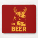 Bear + Deer = Beer Mouse Pads