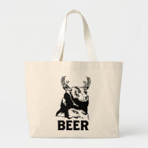 Bear + Deer = Beer Tote Bag