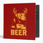 Bear + Deer = Beer Vinyl Binder