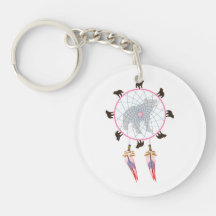 Bear Dream Catcher Acrylic Key Chain