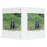 Bear Eating His Veggies Binder