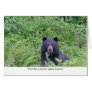 Bear Eating His Veggies Card