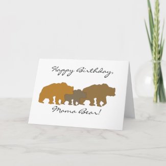 Bear Family Greeting Card card