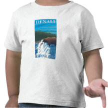 Bear Fishing in River - Denali National Park, T Shirt