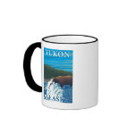 Bear Fishing in River - Yukon, Alaska Coffee Mug
