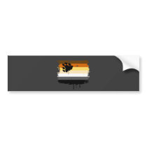 BEAR FLAG DRIPPING BUMPER STICKERS