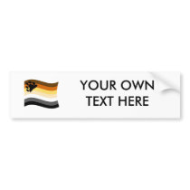 BEAR FLAG WAVING BUMPER STICKERS