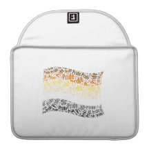 BEAR FLAG WORD PATTERN MacBook PRO SLEEVES