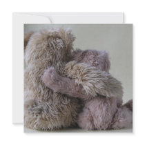 bear friends invitation square