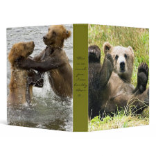 Bear fun binder binder