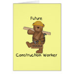 Bear Future Construction Worker Tshirts and Gifts Card
