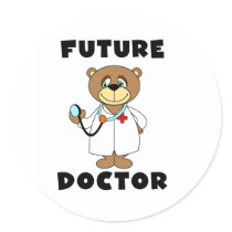 Bear Future Doctor stickers
