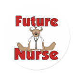 Bear Future Nurse Sticker