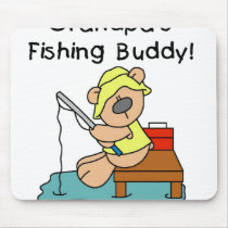 Bear Grandpas Fishing Buddy mousepads