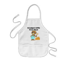 Bear Grandpa's Little Farm Hand Tshirts and Gifts Apron