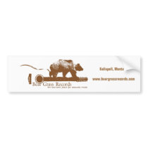 Bear Grass Records Bumper Sticker bumper stickers by beargrassrecords Bear Grass Records Bumper Sticker bumper stickers