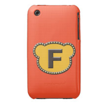 Bear Head Initial F iPhone 3 Case-Mate Case
