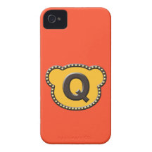 Bear Head Initial Q Case-Mate iPhone 4 Cases