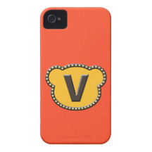 Bear Head Initial V Case-Mate iPhone 4 Cases