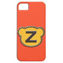 Bear Head Initial Z iPhone 5 Case