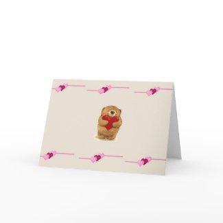 Bear Heart Card card