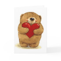 Bear Holding Heart cards