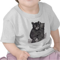 Bear Hug. Two bears hugging out in nature T Shirt