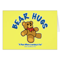 Bear Hugs Card by BearHugsPreschool Bear Hugs Card