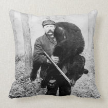 Bear Hunter with Gun, 1909 Pillows