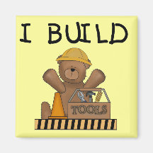 Bear I Build Tshirts and Gifts Refrigerator Magnet