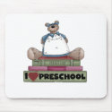 Bear I Love Preschool mousepads