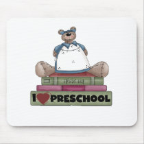 Bear I Love Preschool mousepads by school_teacher Bear I Love Preschool mousepads