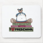 Bear I Love Preschool mousepads