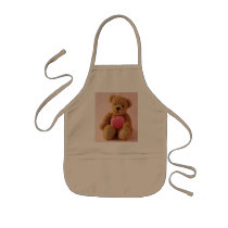 bear i luv u kid apron
