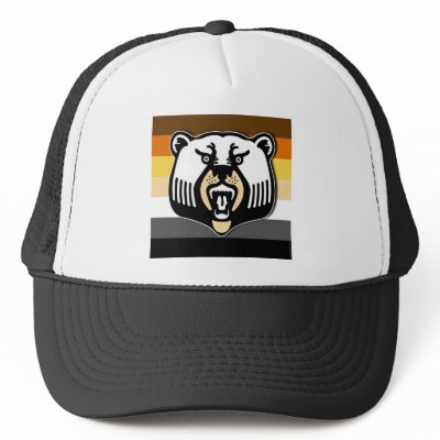 Bear Icon Cap Mesh Hats by NotQuiteRightDesign