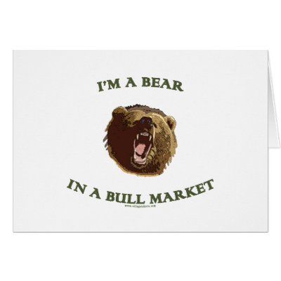 Bear in a Bull Market Card by HappyDoggies