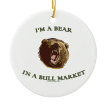 Bear in a Bull Market Ornament