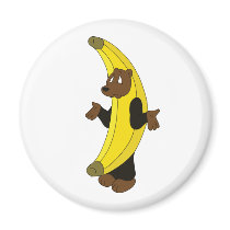 Bear in Banana Suit magnets by NobleBear Bear in Banana Suit magnets