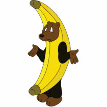 Bear in Banana Suit photo sculptures by NobleBear Bear in Banana Suit photo sculptures