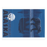 Bear in Moonlight - Anchorage, Alaska Post Card