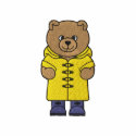 Bear In Raincoat embroidered shirts by ZazzleEmbroidery Bear In Raincoat embroidered shirts