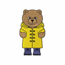 Bear In Raincoat embroidered shirts by ZazzleEmbroidery Bear In Raincoat embroidered shirts