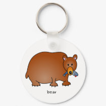 Bear Keychain by gruvn_designs Bear Keychain