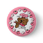 Bear Little Chef Button (Rnd)