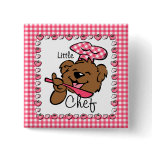Bear Little Chef Button (Squ)