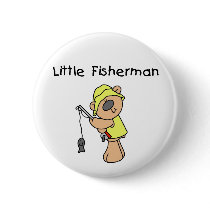 Bear Little Fisherman buttons by toddlersplace Bear Little Fisherman buttons
