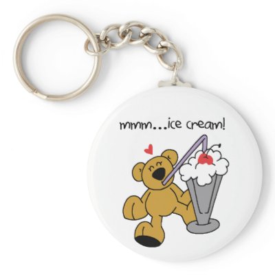 Bear Love Ice Cream Key Chains by toddlersplace