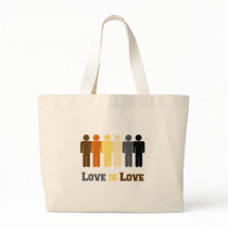 Bear Love is Love Canvas Bags